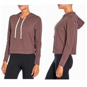 Zobha Collins cropped pullover hoodie sz M